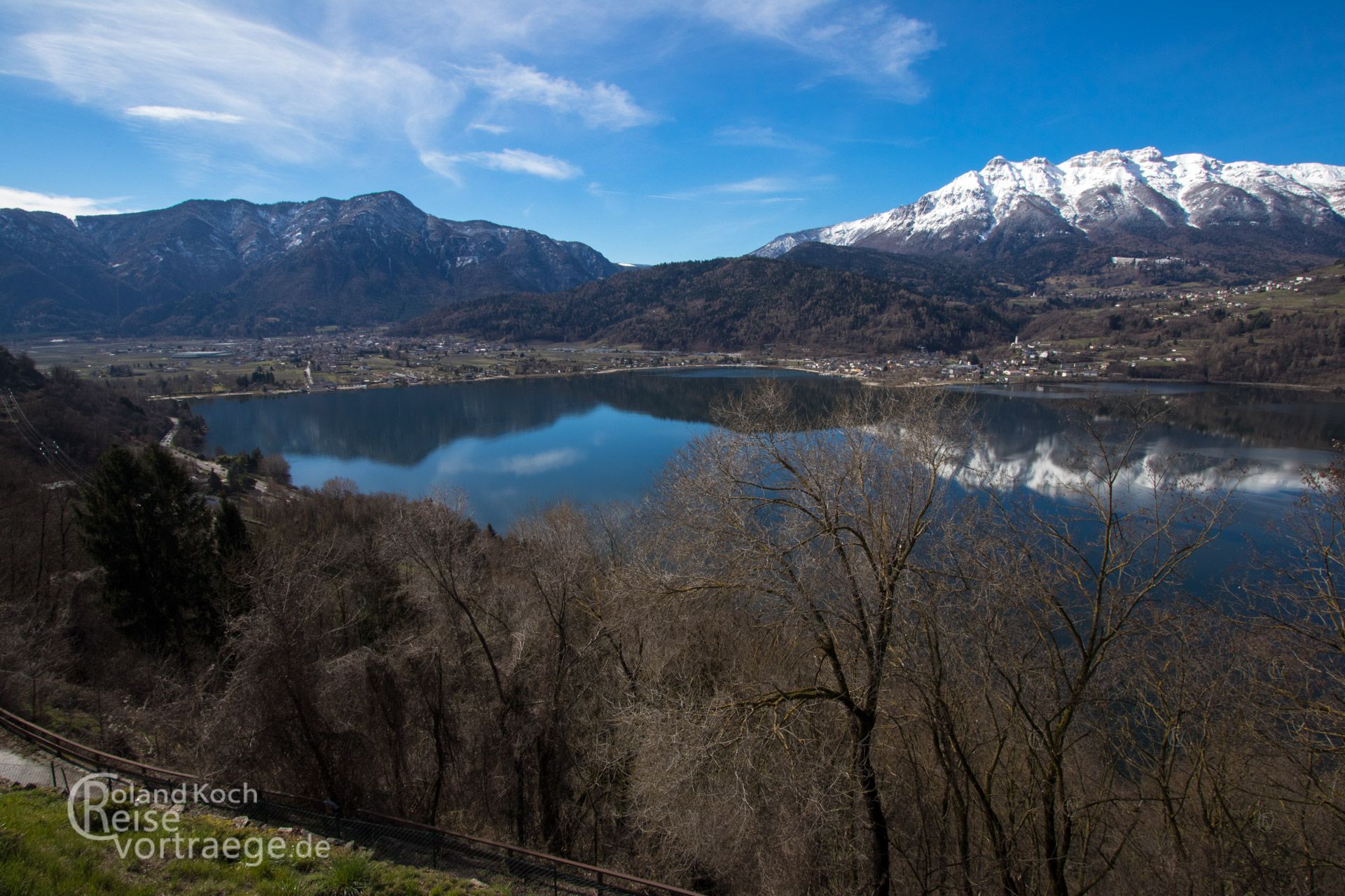 mit Kindern per Rad über die Alpen, Via Claudia Augusta, Lago di Caldonazzo